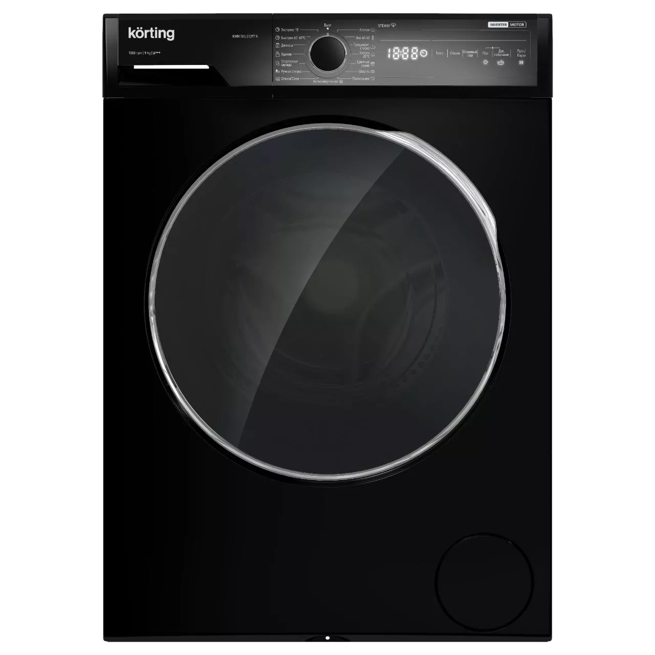 Отдельностоящая стиральная машина с паром Korting KWM 58ILS1297 N RU