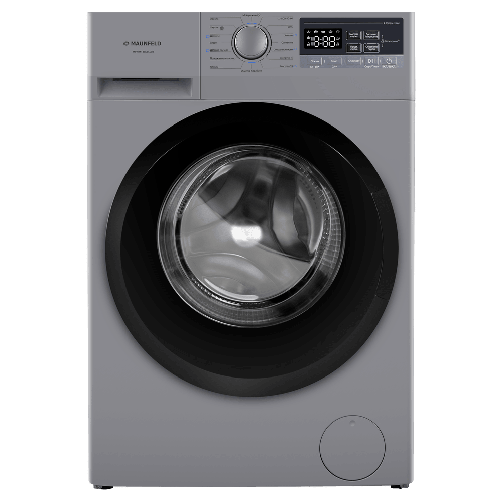Стиральная машина c инвертором и паром MAUNFELD MFWM148STSL02 RU