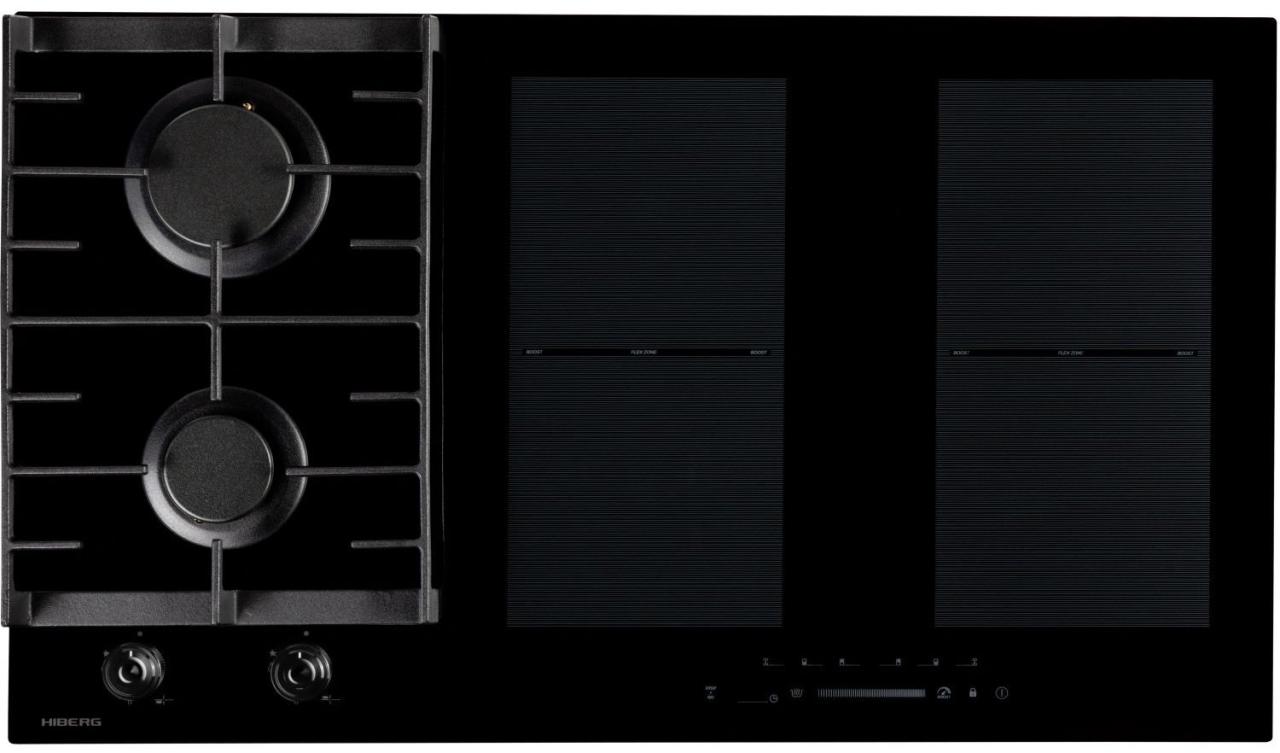 Комбинированная варочная поверхность HIBERG i-VM 9025 B RU